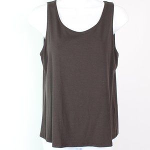 Eileen Fisher tank top stretchy brown